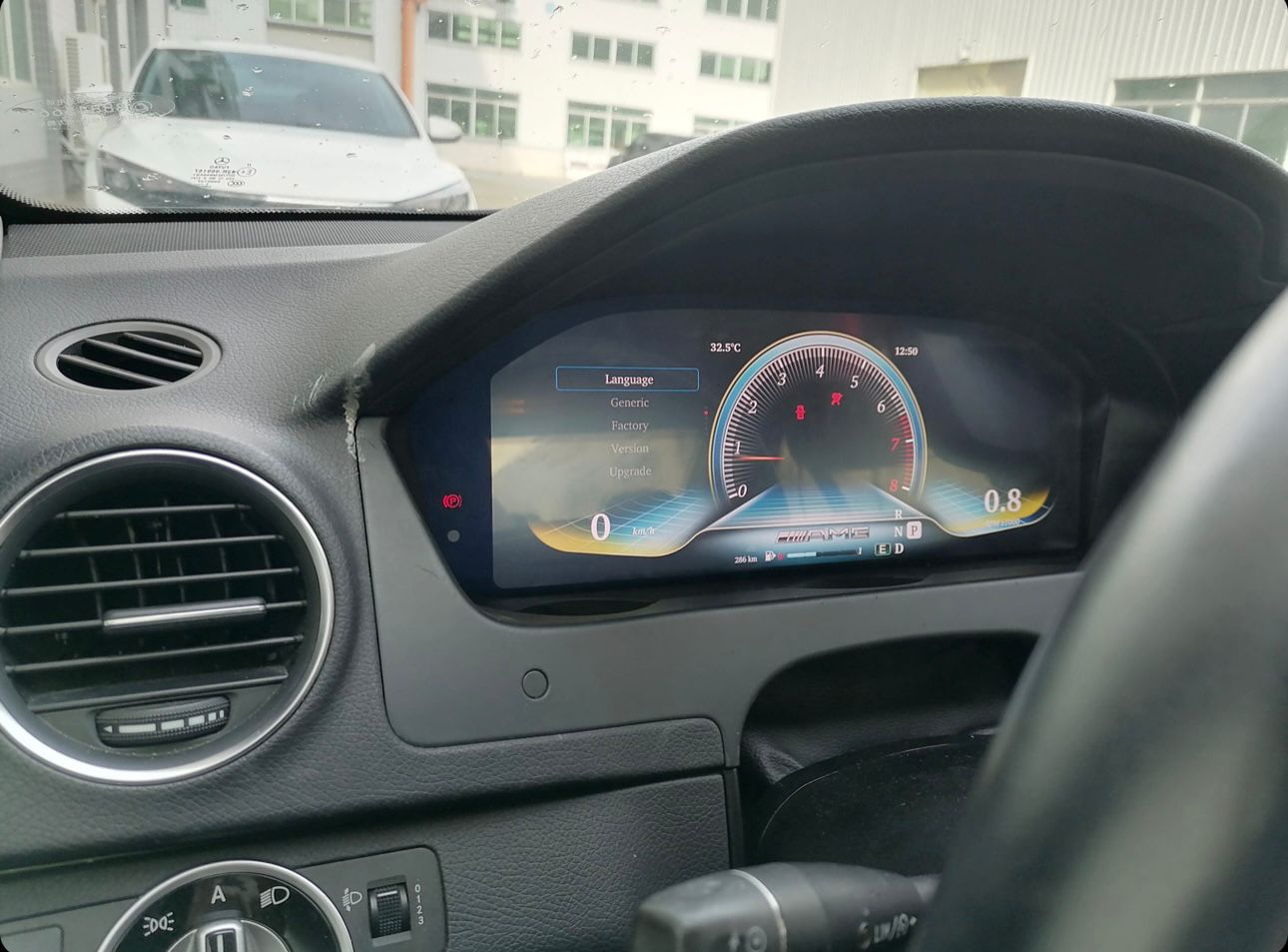 Mercedes C klass W204 (facelift) digital mätare