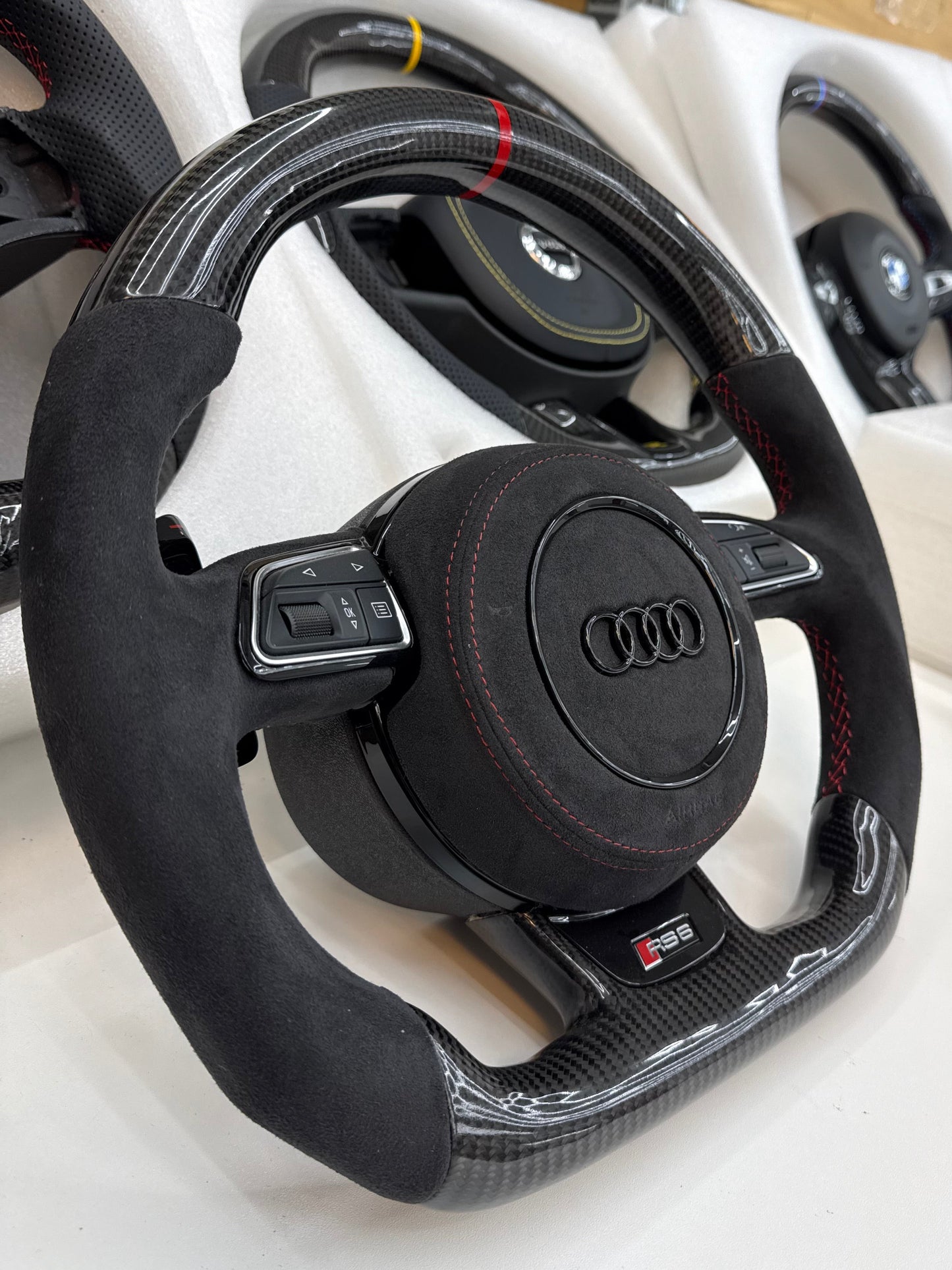 Audi A6,S6,RS6,A7,A6,RS7 kolfiber ratt