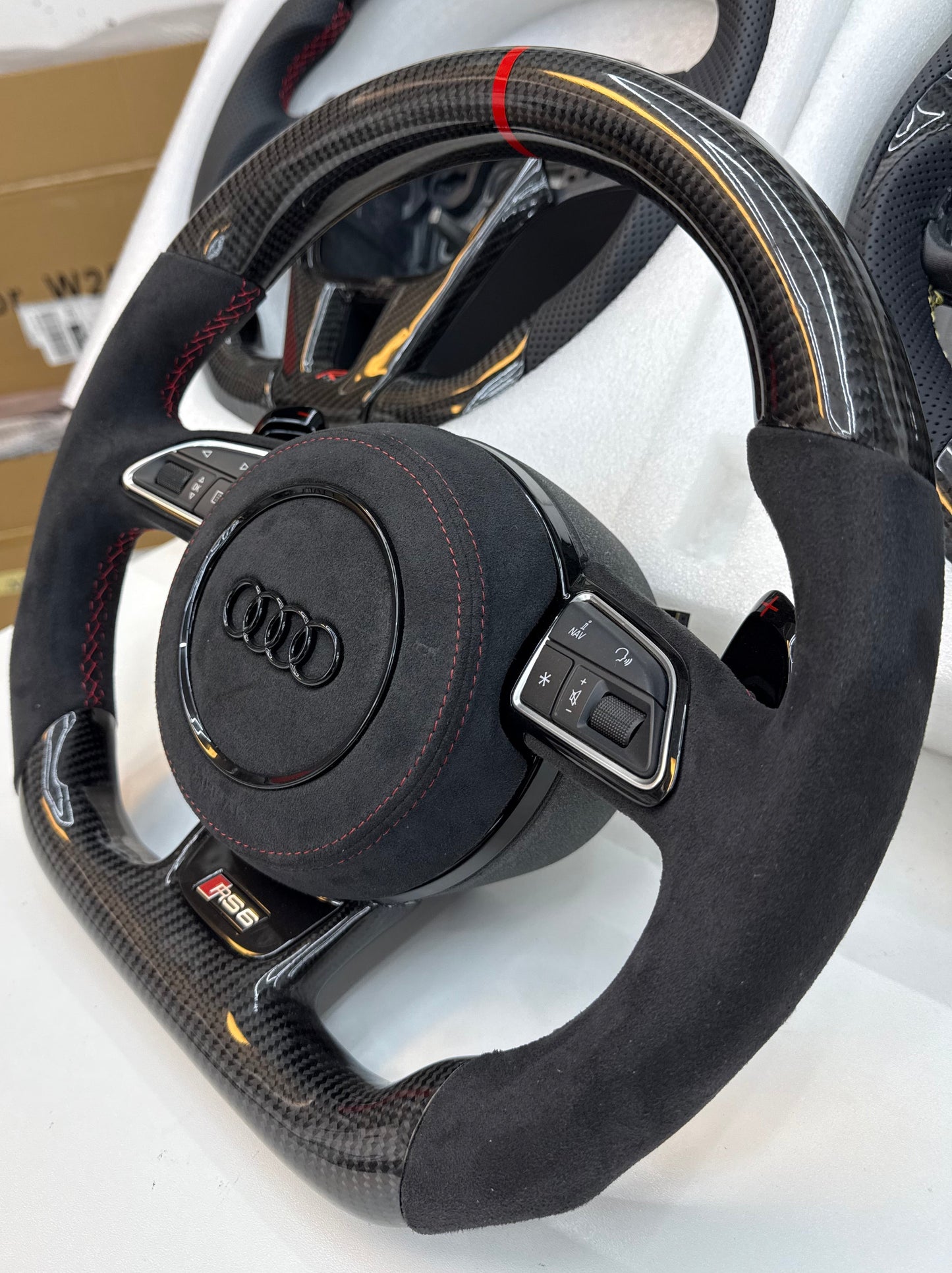 Audi A6,S6,RS6,A7,A6,RS7 kolfiber ratt