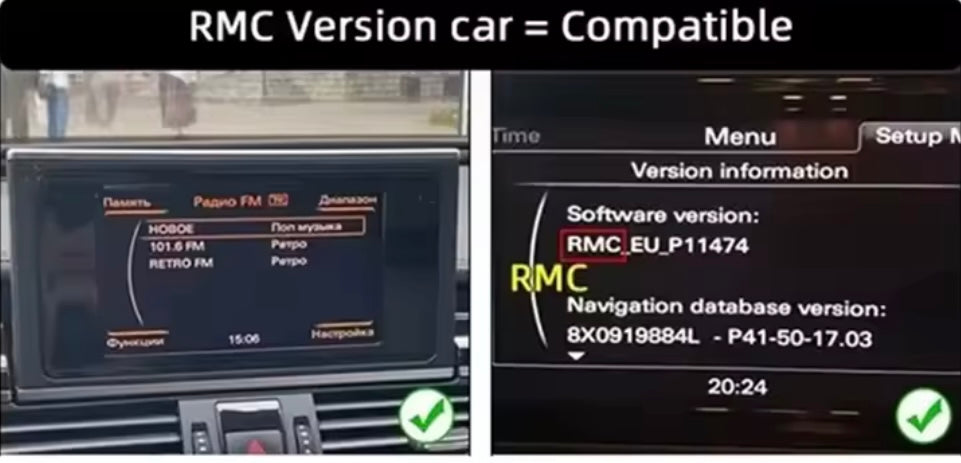 Audi A6 A7/ S6 S7/ RS6 RS7 C7, C7,5  Android skärm 12,3 tum