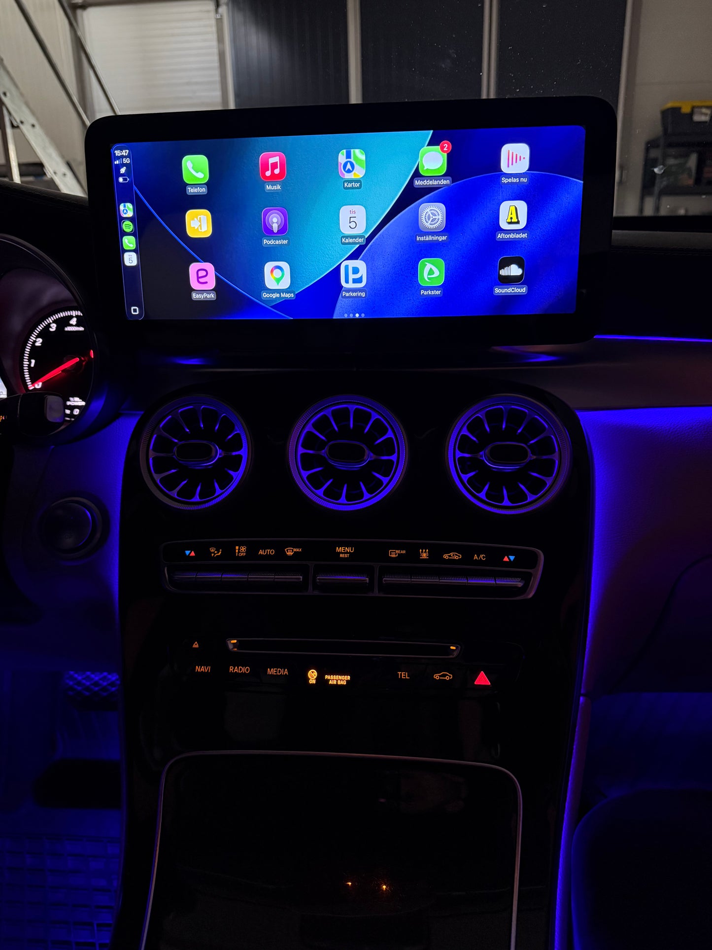 Mercedes GLC & Copé X254 - S254 Android skärm 12.3 tum