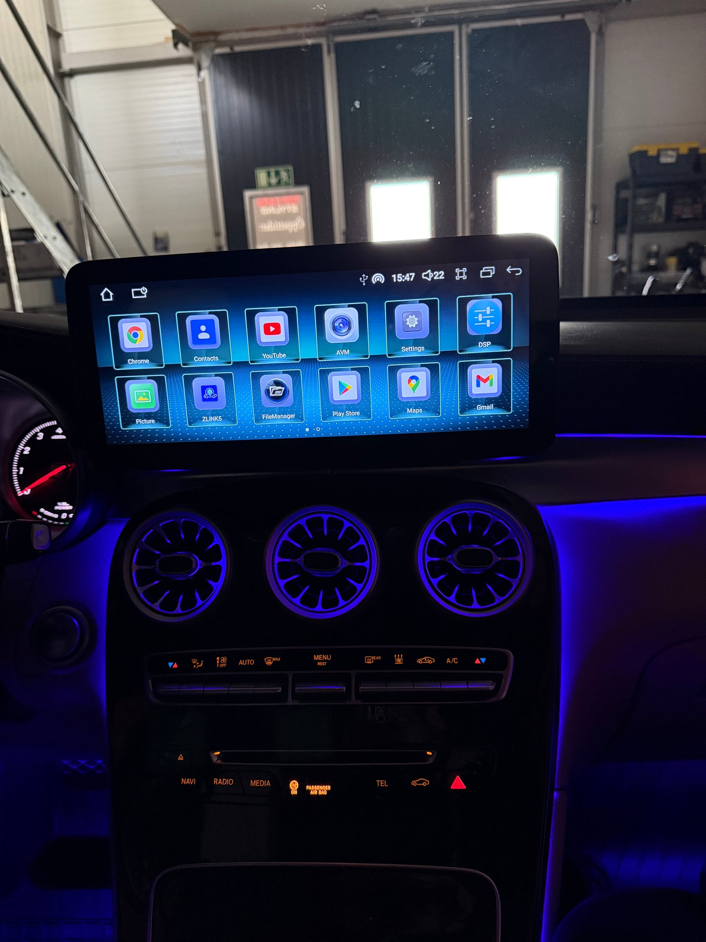 Mercedes GLC & Copé X254 - S254 Android skärm 12.3 tum