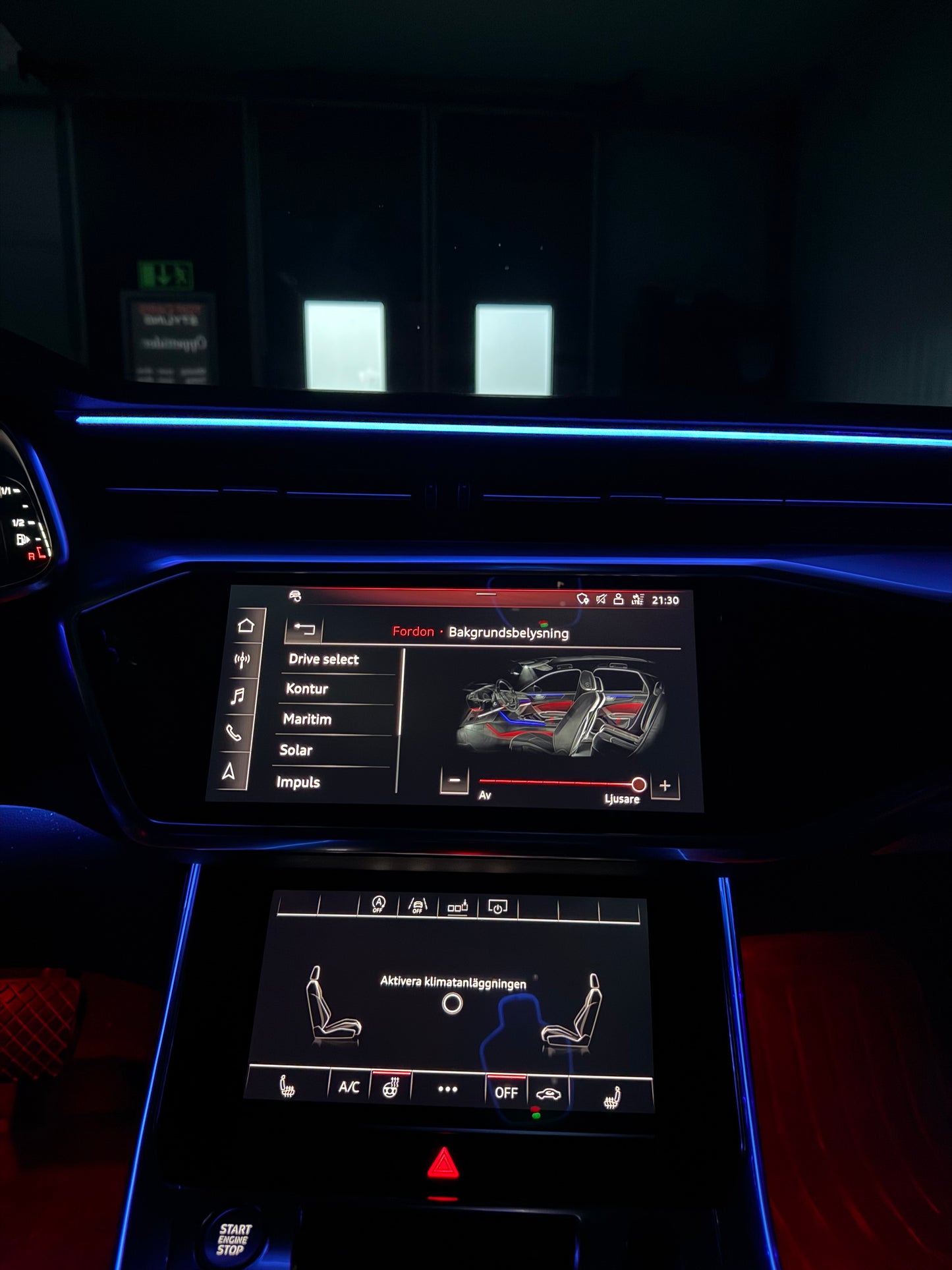 Audi A6-A7 C8 Ambinet belysning