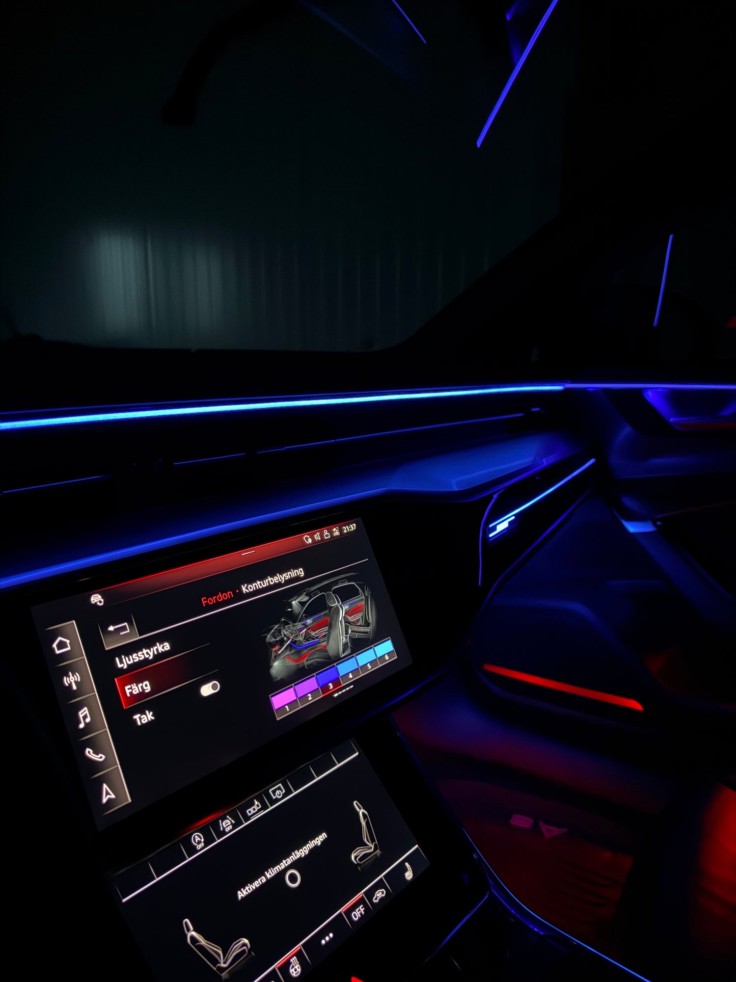 Audi A6-A7 C8 Ambinet belysning