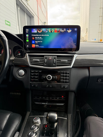 Mercedes E klass W212 CarPlay Android skärm