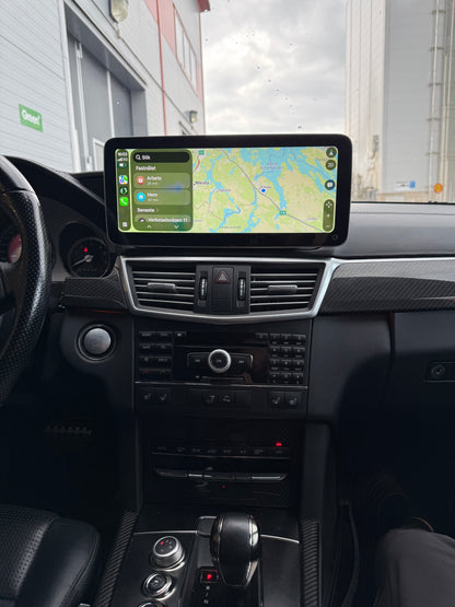 Mercedes E klass W212 CarPlay Android skärm