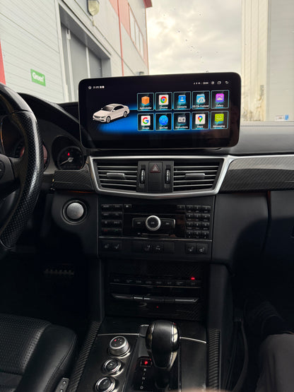 Mercedes E klass W212 CarPlay Android skärm