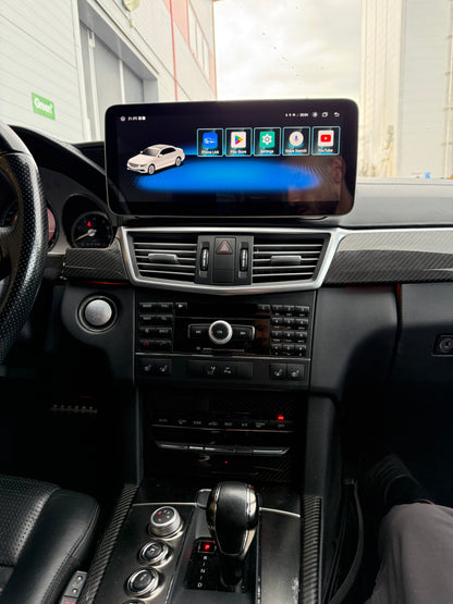 Mercedes E klass W212 CarPlay Android skärm