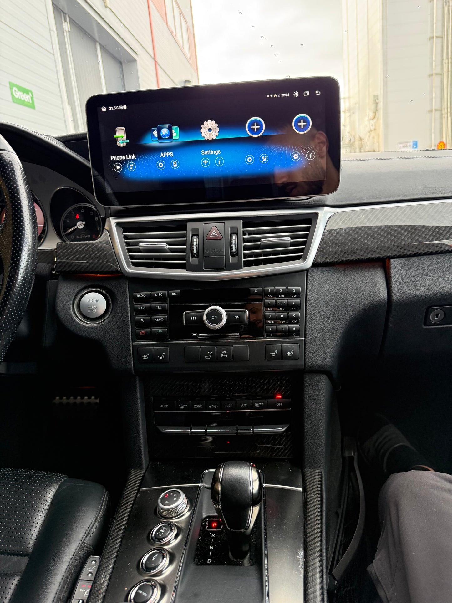 Mercedes E klass W212 CarPlay Android skärm