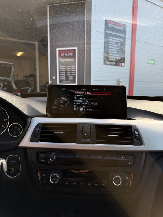 BMW 3 serie F30 till F36 CarPlay skärm med Android system