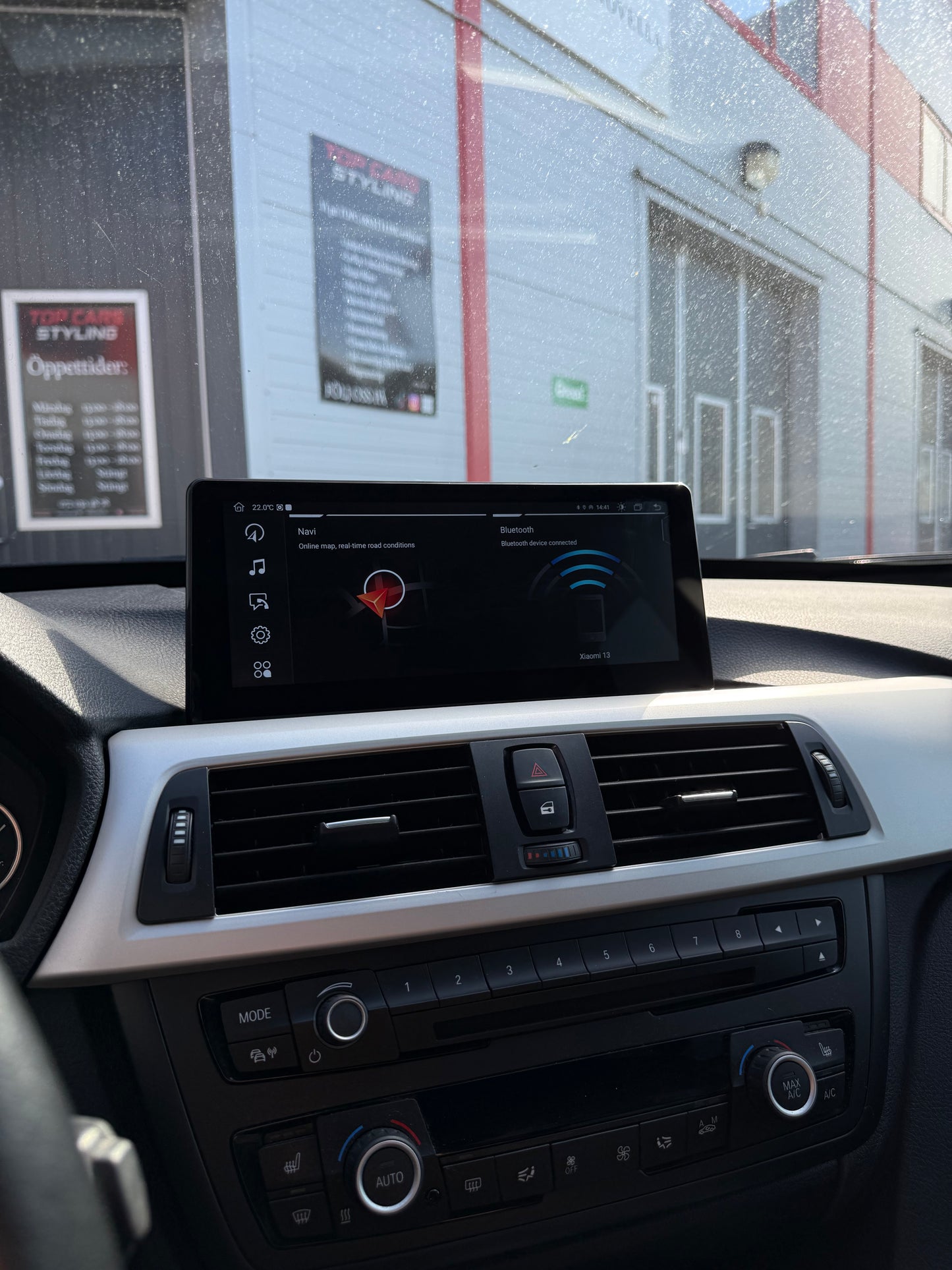 BMW 3 serie F30 till F36 CarPlay skärm med Android system