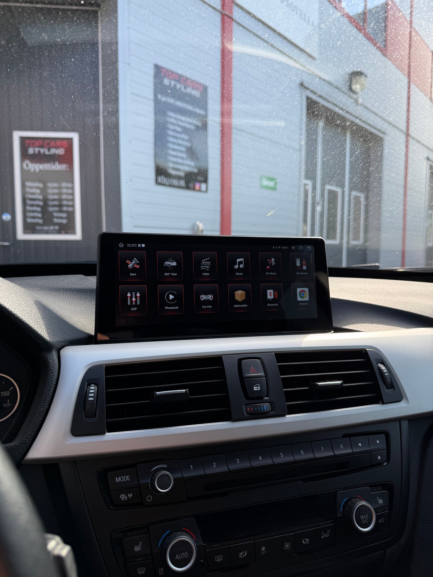BMW 3 serie F30 till F36 CarPlay skärm med Android system