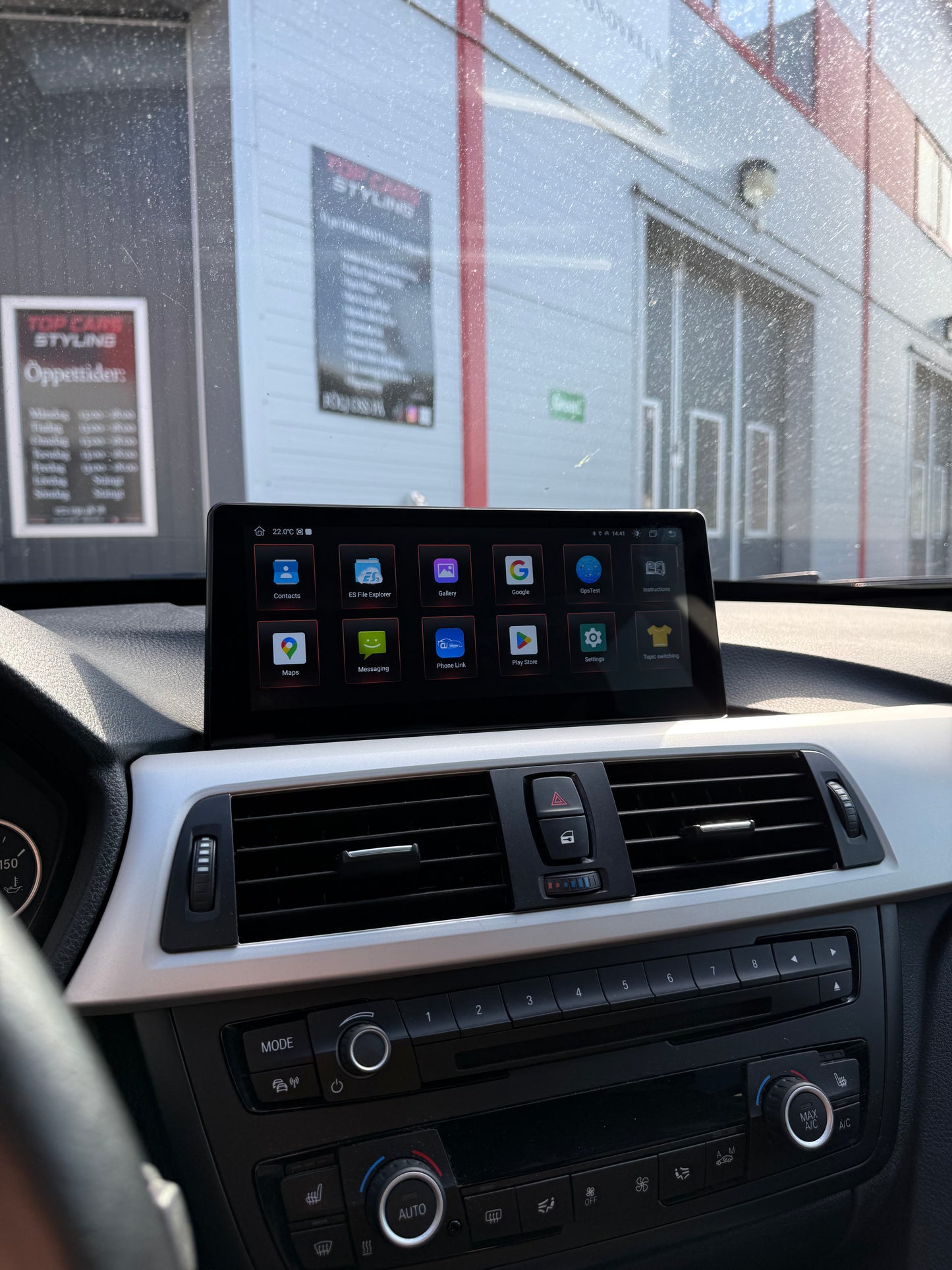 BMW 3 serie F30 till F36 CarPlay skärm med Android system