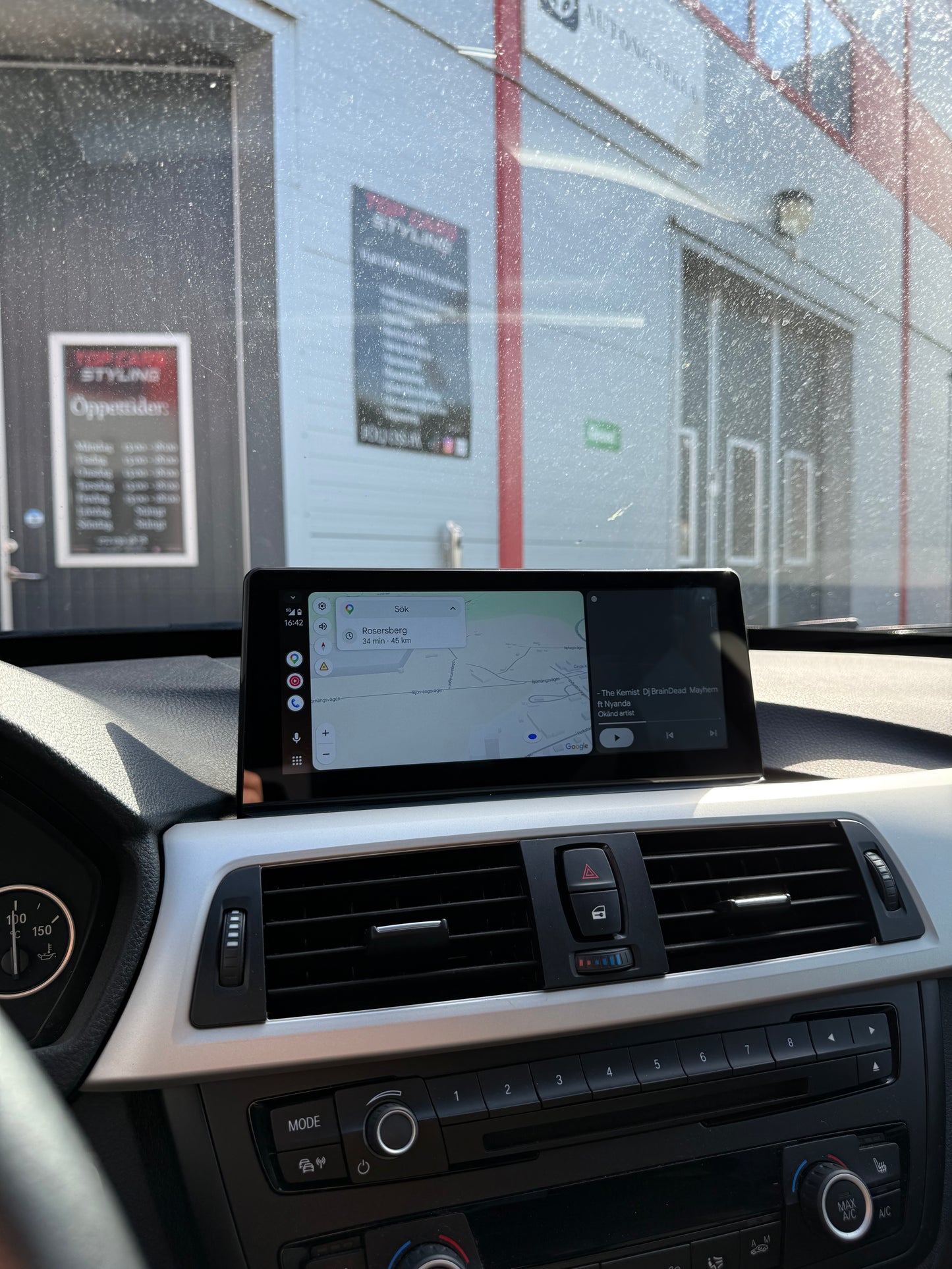 BMW 3 serie F30 till F36 CarPlay skärm med Android system