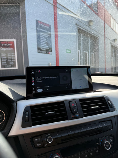 BMW 3 serie F30 till F36 CarPlay skärm med Android system
