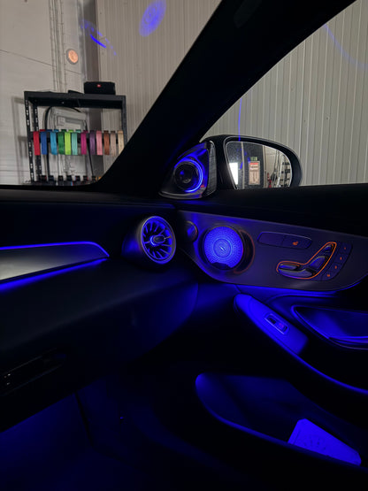 Mercedes C63 & C klass kupé W205 Ambient belysning inkl. Mont