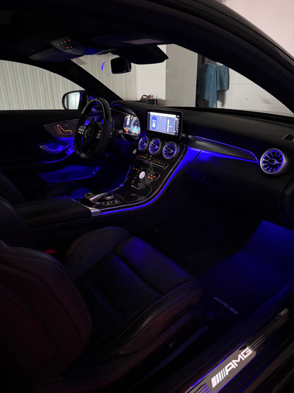 Mercedes C63 & C klass kupé W205 Ambient belysning inkl. Mont