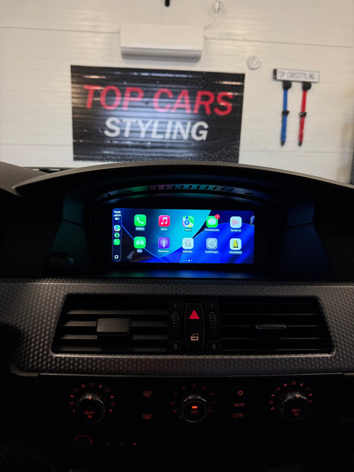 BMW 5 serie E60 CarPlay skärm med Android system