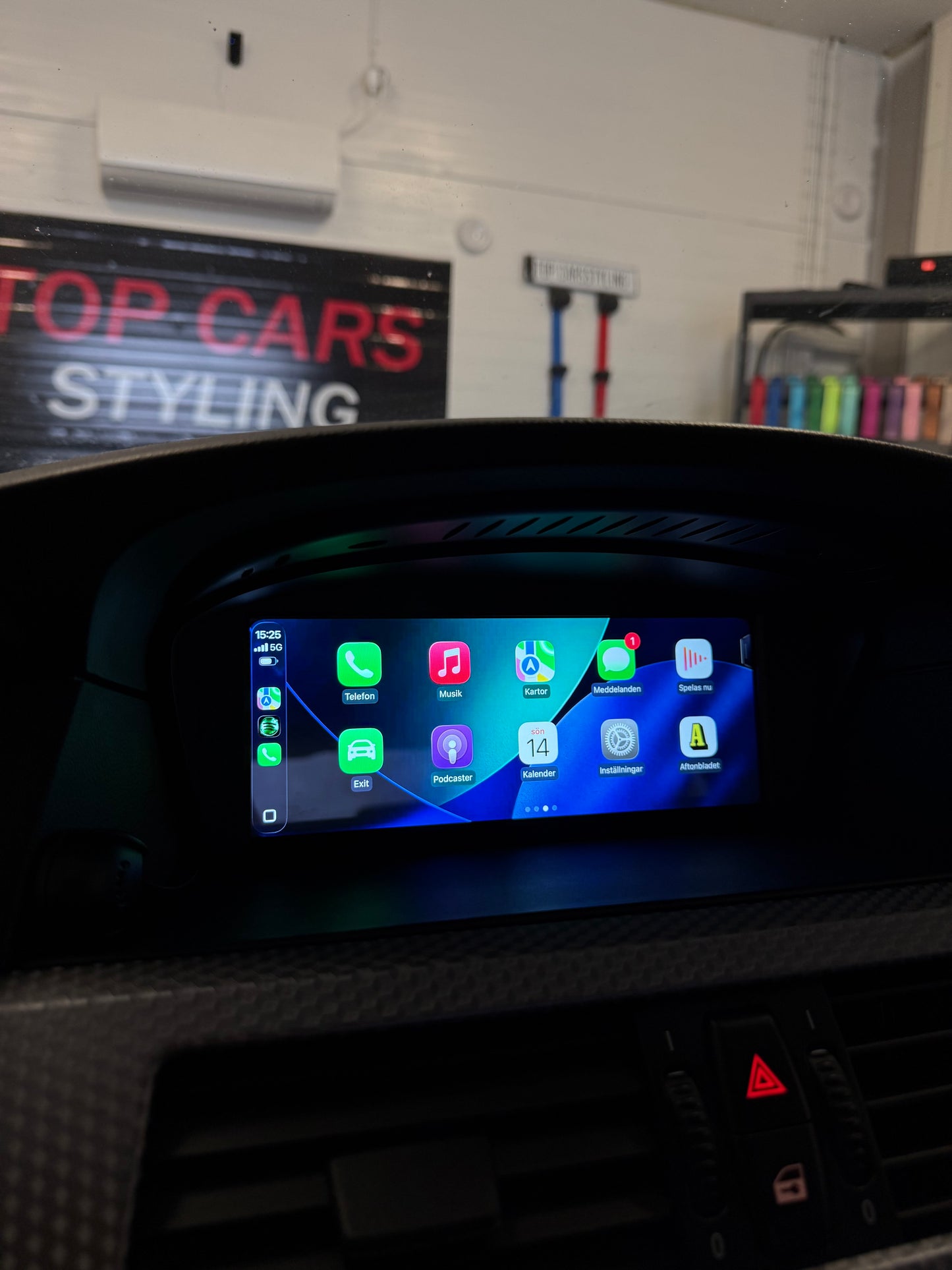 BMW 5 serie E60 CarPlay skärm med Android system