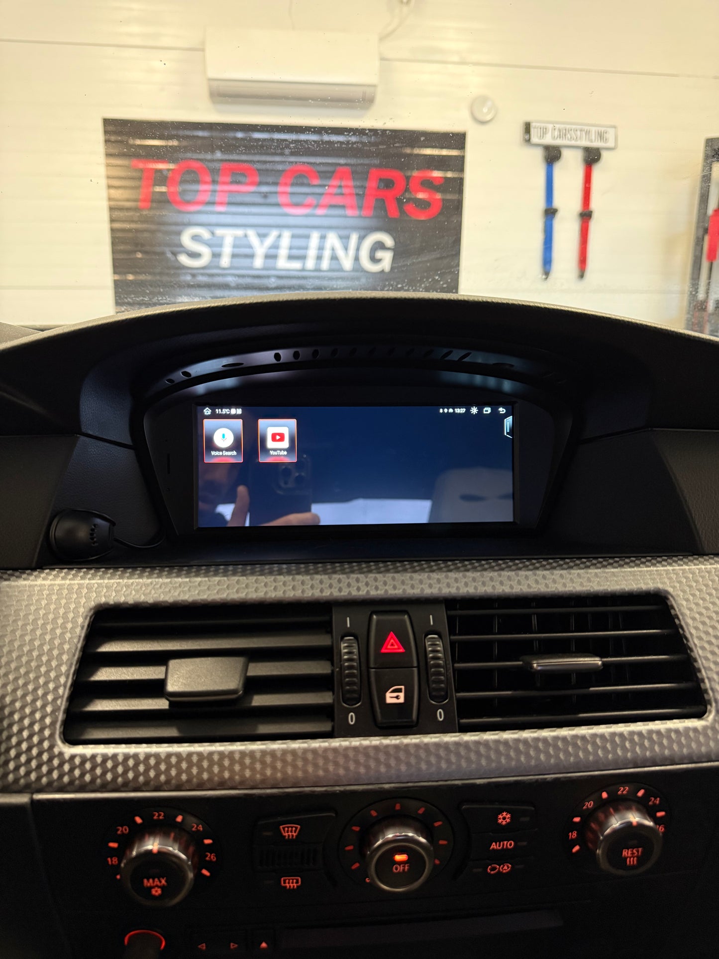 BMW 5 serie E60 CarPlay skärm med Android system