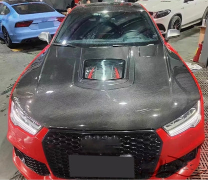 Audi RS6 & RS7 C7,C7.5 Carbon motorhuv inkl. Montering