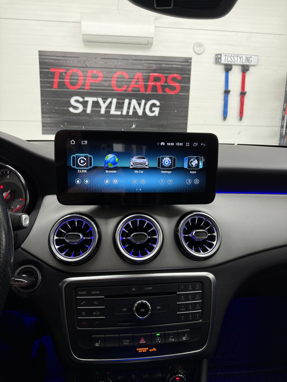 Mercedes CLA C117 & A klass W176 Android skärm inkl. Mont