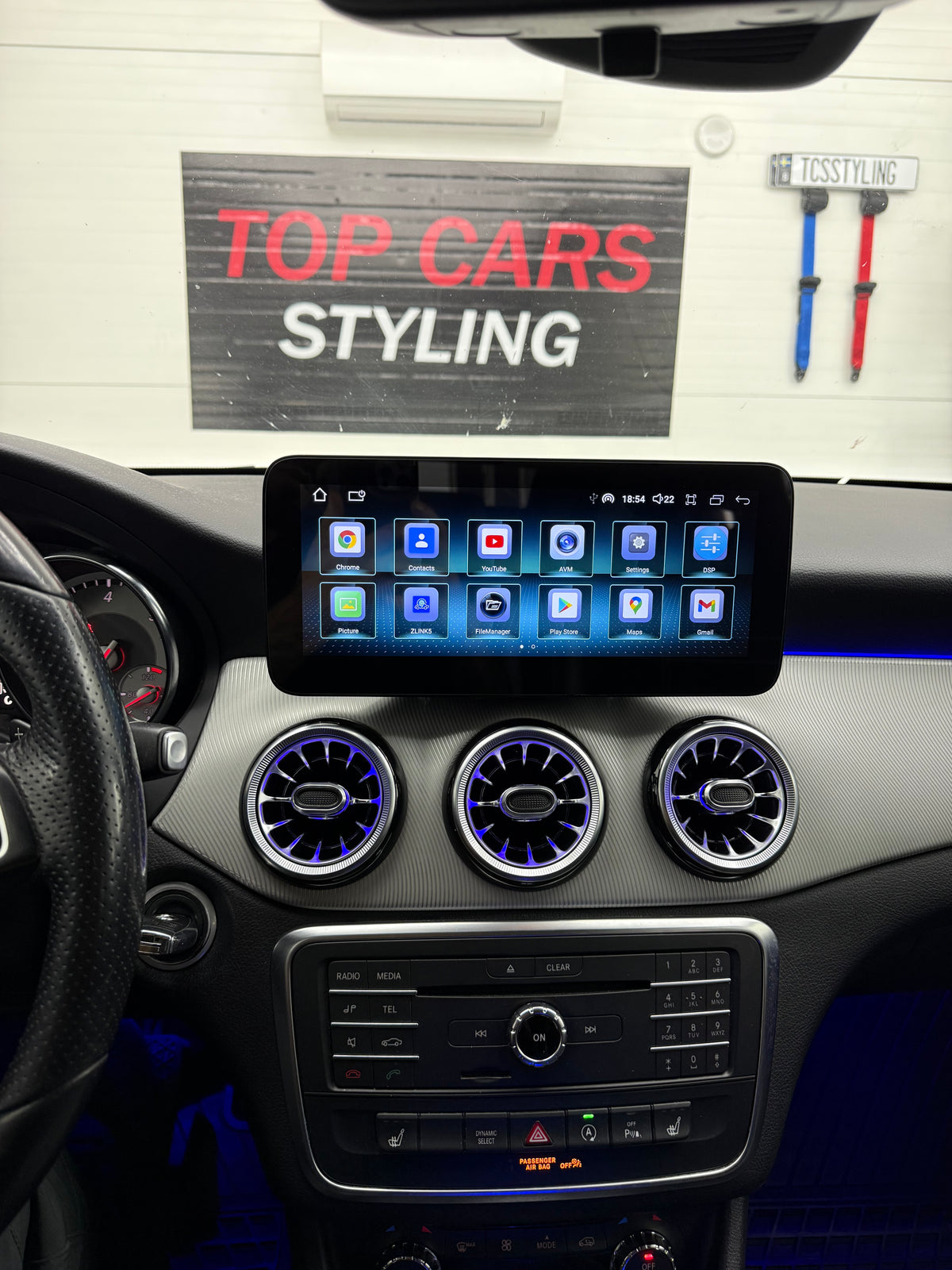 Mercedes CLA C117 & A klass W176 Android skärm inkl. Mont