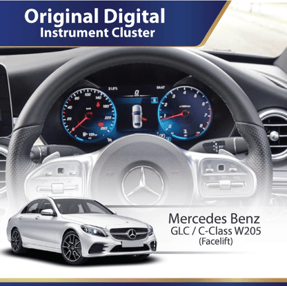 Mercedes C klass W205 & GLC X253 2015-2018 Digital mätare inkl. Montering