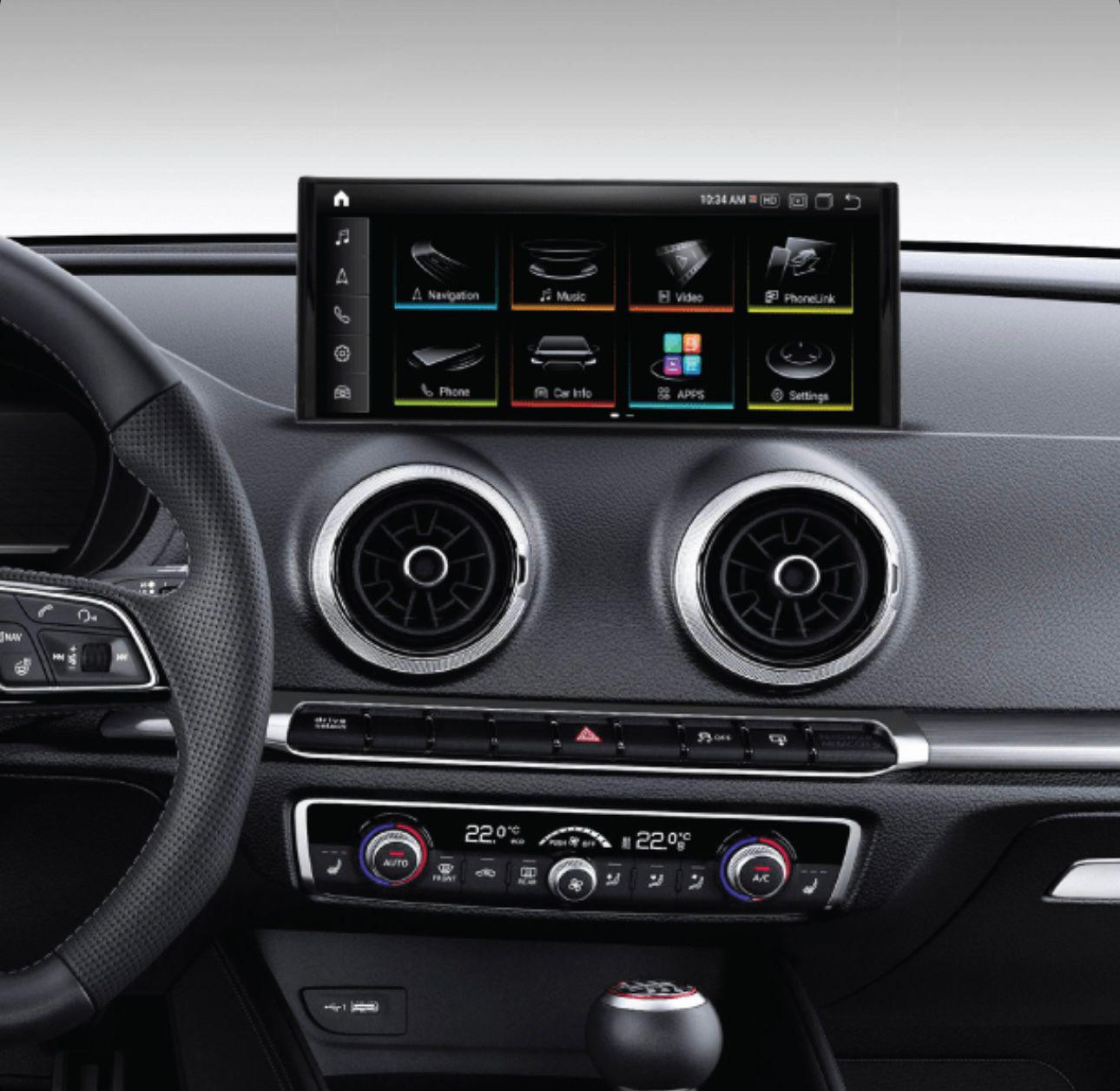 Audi A3/S3/RS3 2013-2020 8V Android skärm med trådlöst CarPlay