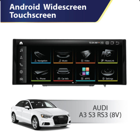 Audi A3/S3/RS3 2013-2020 8V Android skärm med trådlöst CarPlay